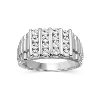 ROUND DIAMOND MENS RING