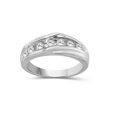 ROUND DIAMOND MENS RING