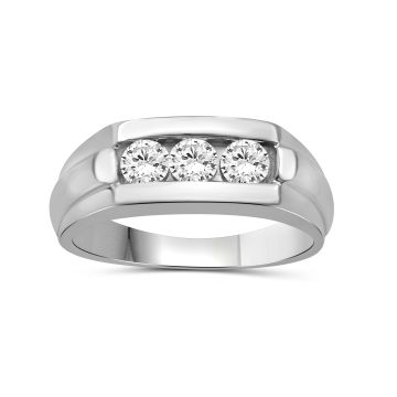 ROUND DIAMOND MENS RING