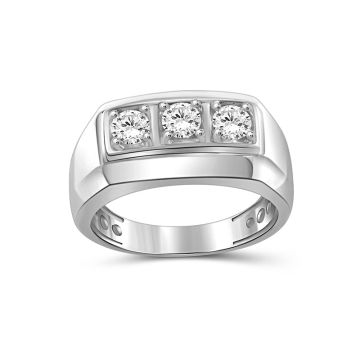 ROUND DIAMOND MENS RING